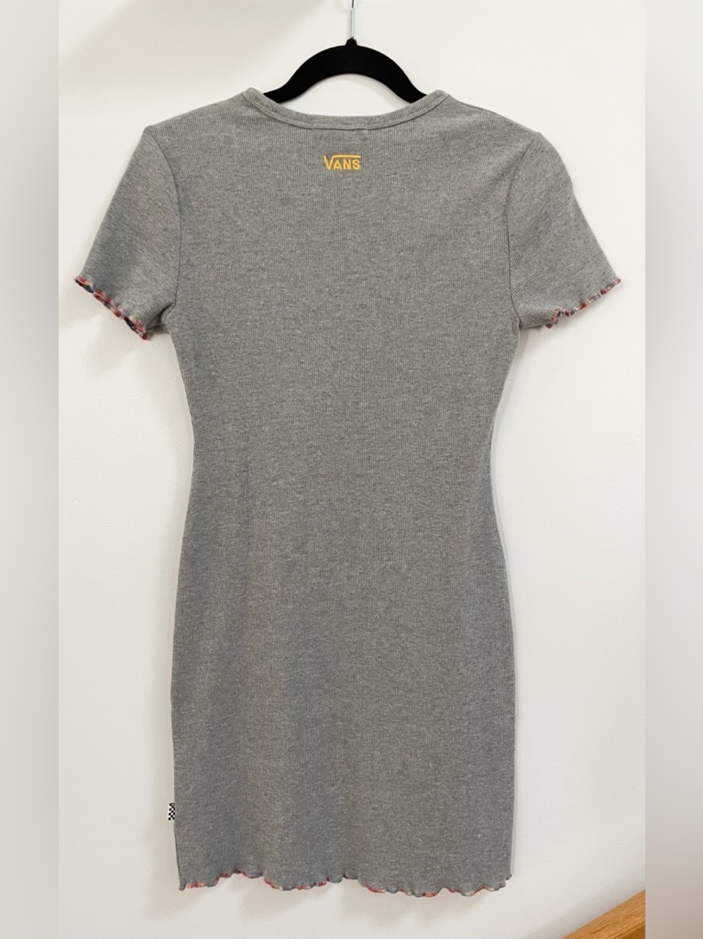 Vans Grey Ribbed Mini Dress - Picture 2 of 5